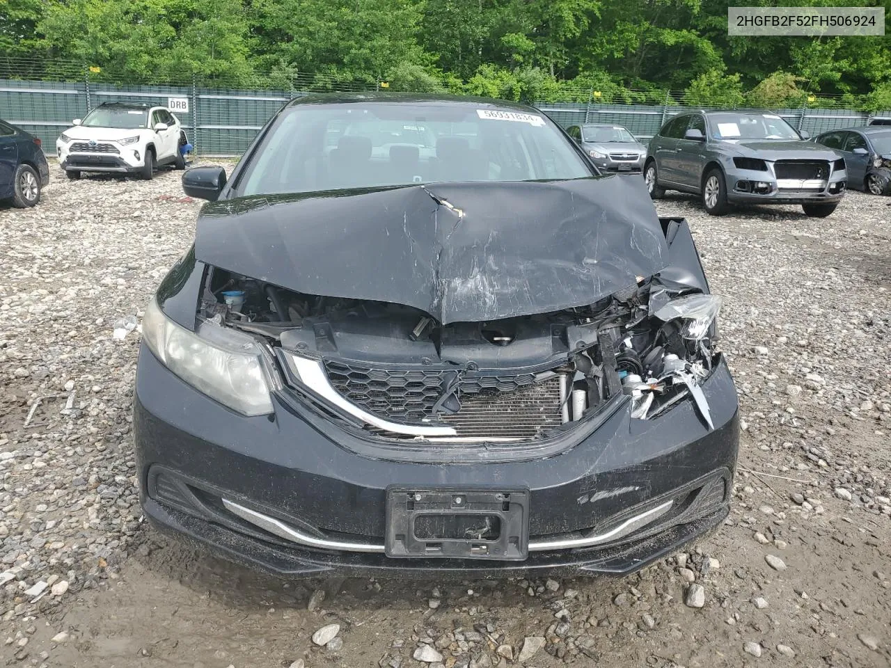 2015 Honda Civic Lx VIN: 2HGFB2F52FH506924 Lot: 56931834