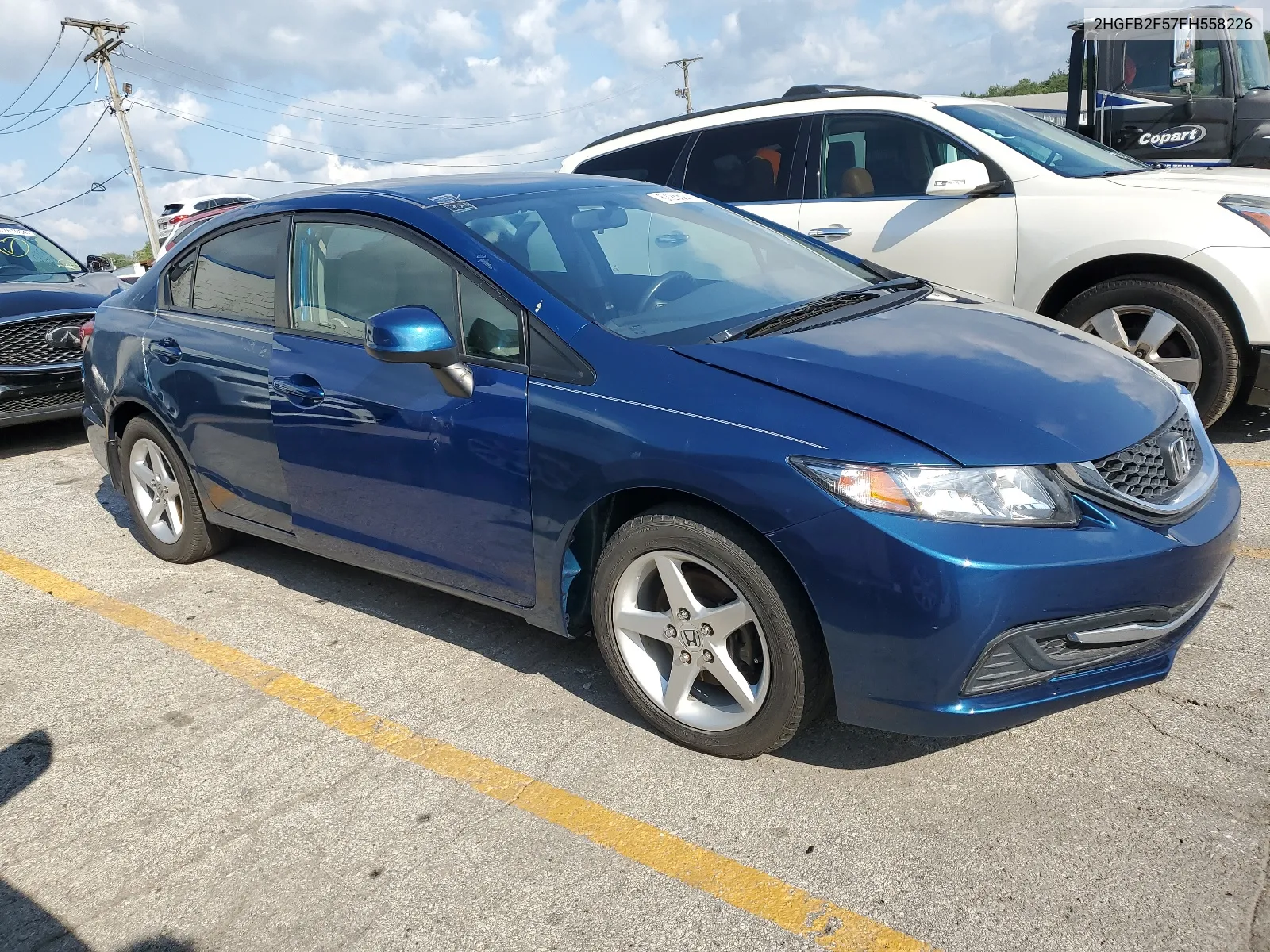 2HGFB2F57FH558226 2015 Honda Civic Lx