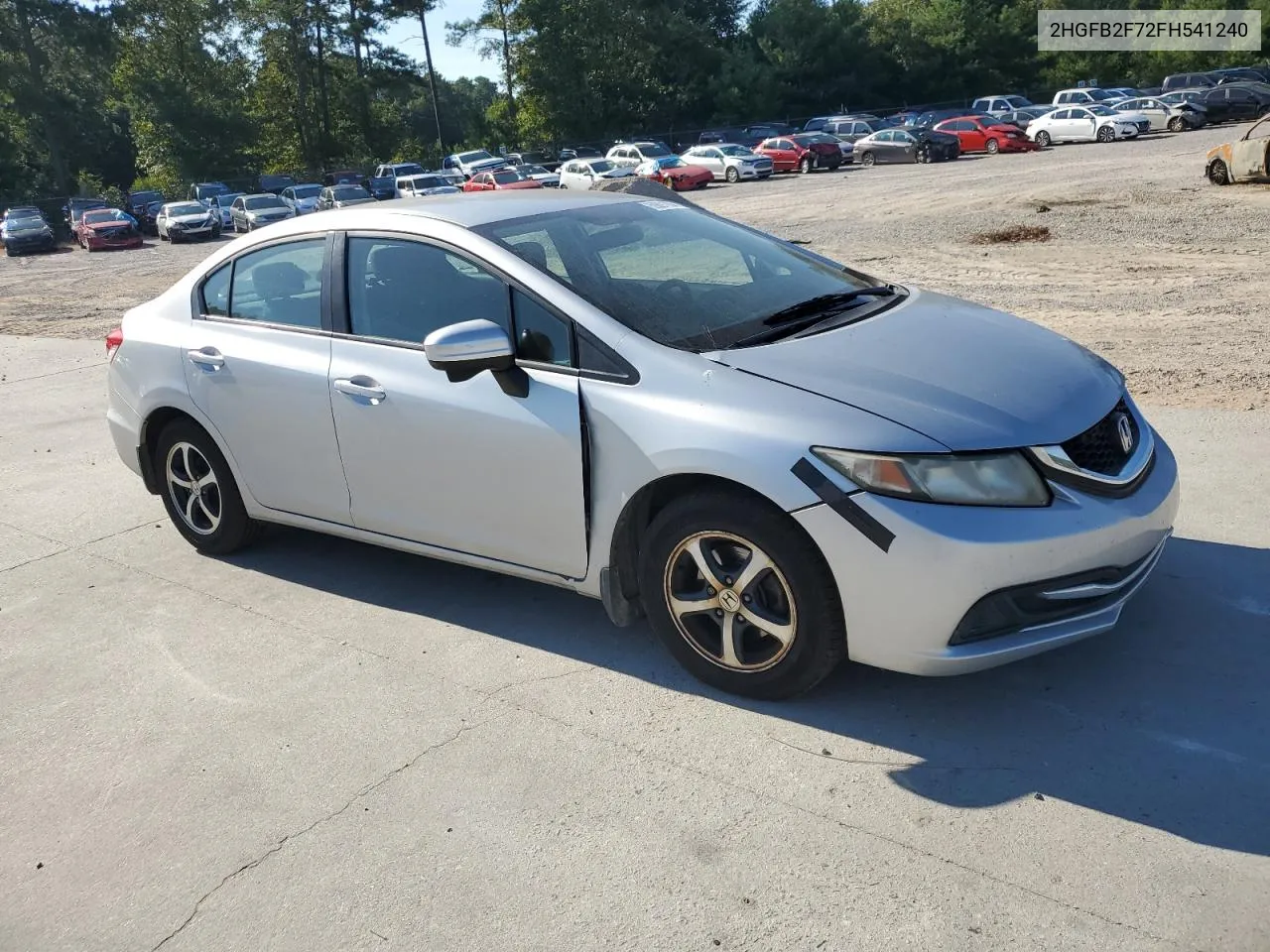 2015 Honda Civic Se VIN: 2HGFB2F72FH541240 Lot: 69891934