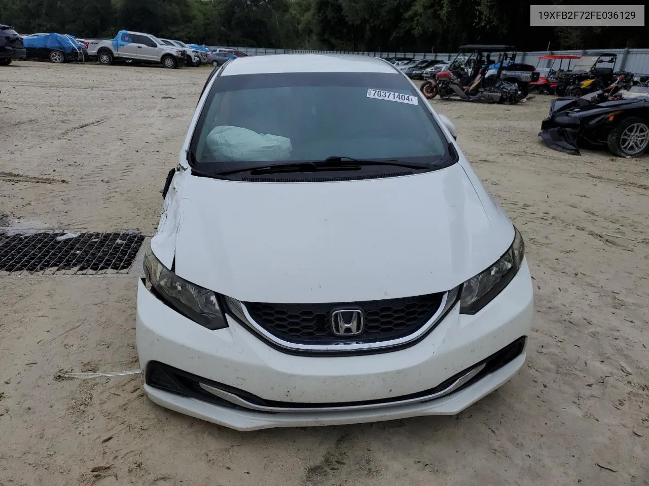 2015 Honda Civic Se VIN: 19XFB2F72FE036129 Lot: 70371404