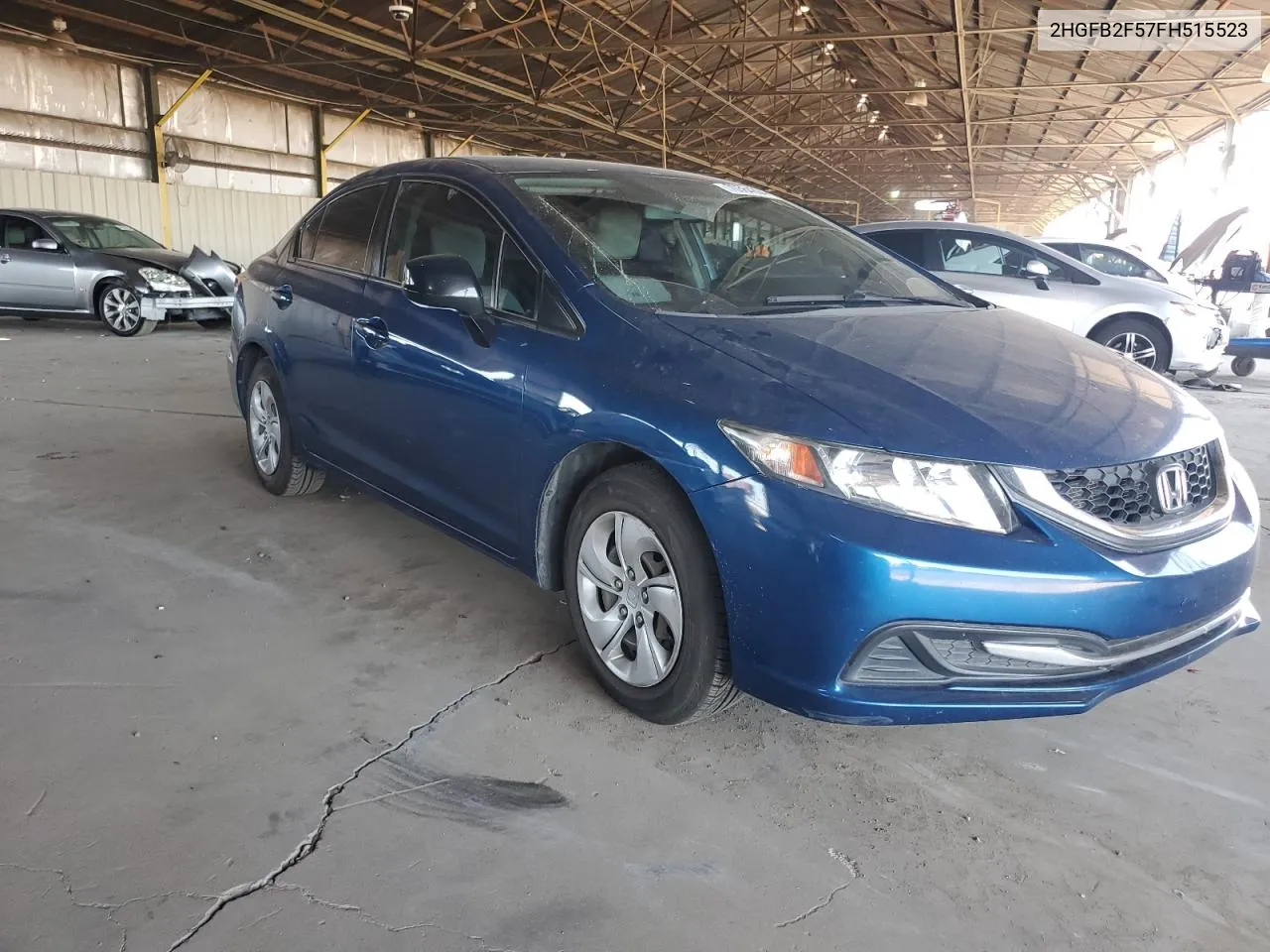 2015 Honda Civic Lx VIN: 2HGFB2F57FH515523 Lot: 70584294