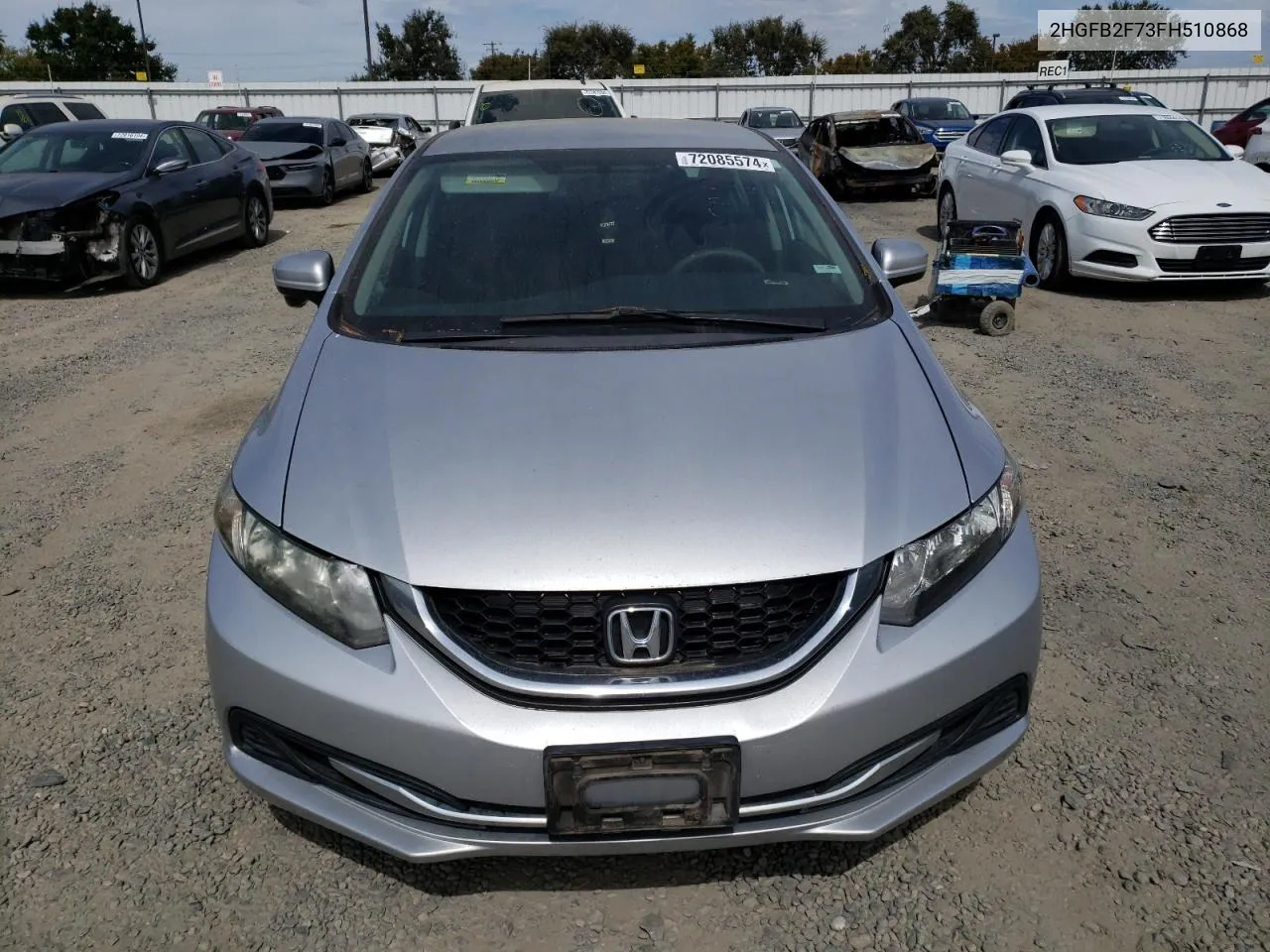 2015 Honda Civic Se VIN: 2HGFB2F73FH510868 Lot: 72085574