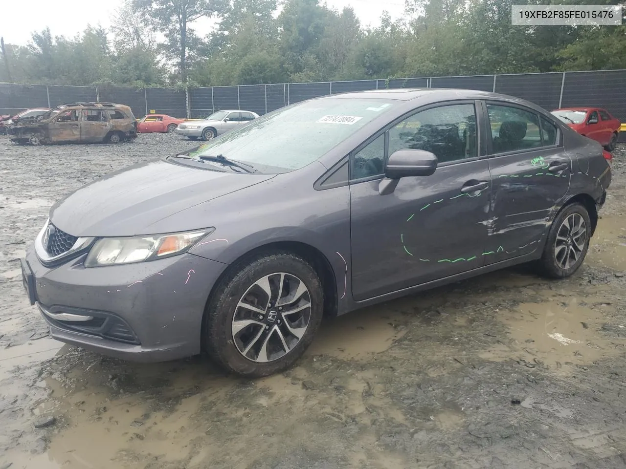 2015 Honda Civic Ex VIN: 19XFB2F85FE015476 Lot: 72747084