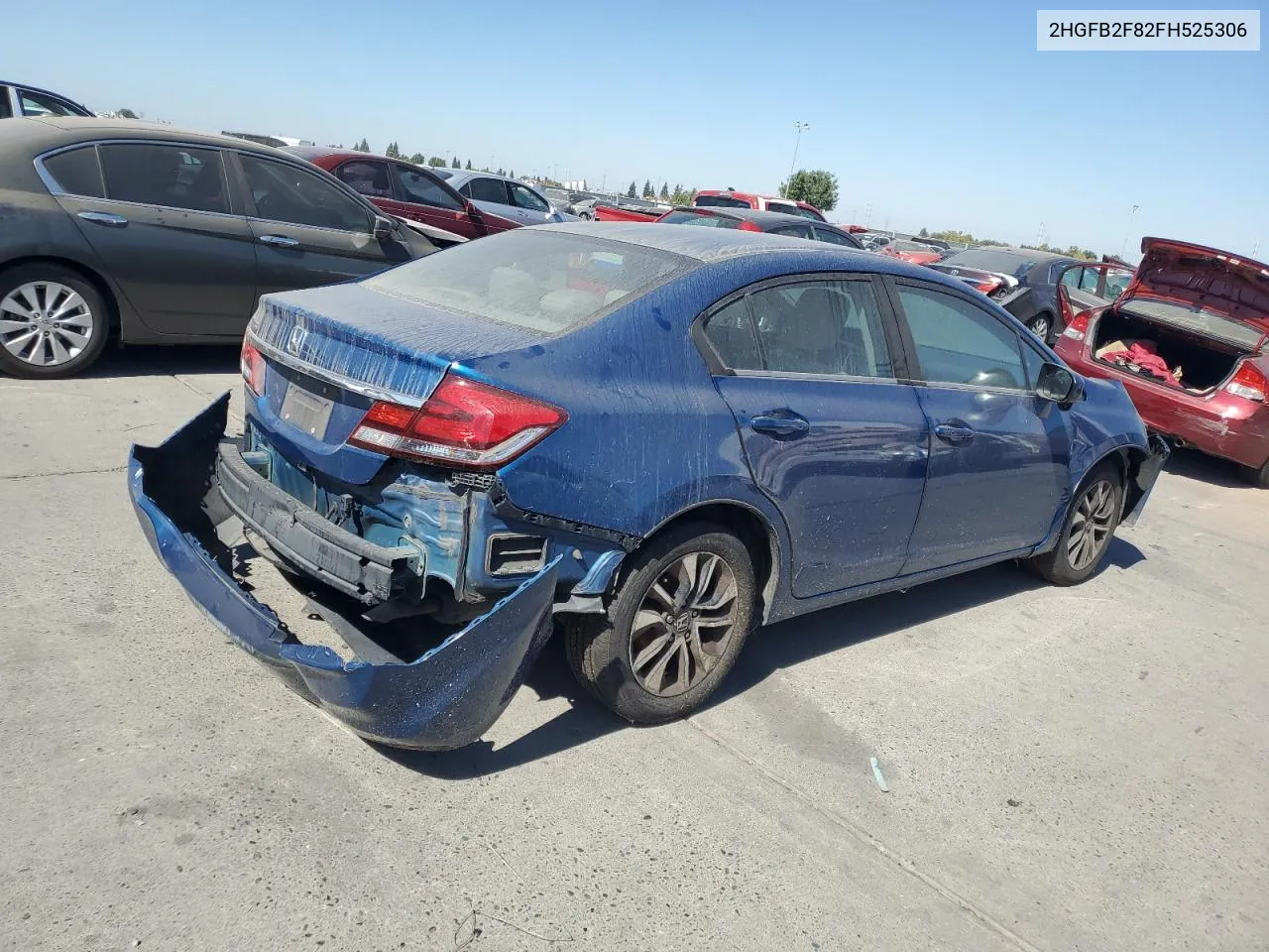 2015 Honda Civic Ex VIN: 2HGFB2F82FH525306 Lot: 74014604