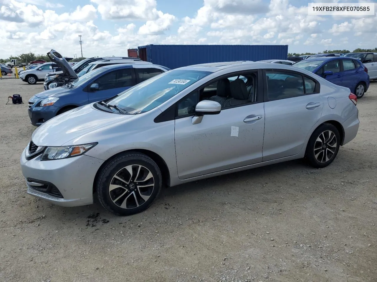 2015 Honda Civic Ex VIN: 19XFB2F8XFE070585 Lot: 74134104