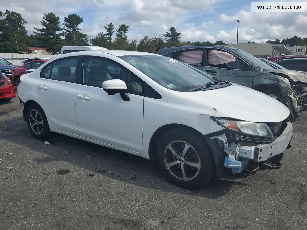 2015 Honda Civic Se VIN: 19XFB2F74FE278100 Lot: 74188024