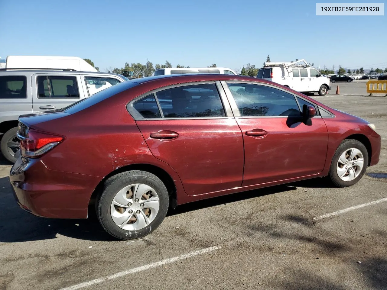 2015 Honda Civic Lx VIN: 19XFB2F59FE281928 Lot: 74322114