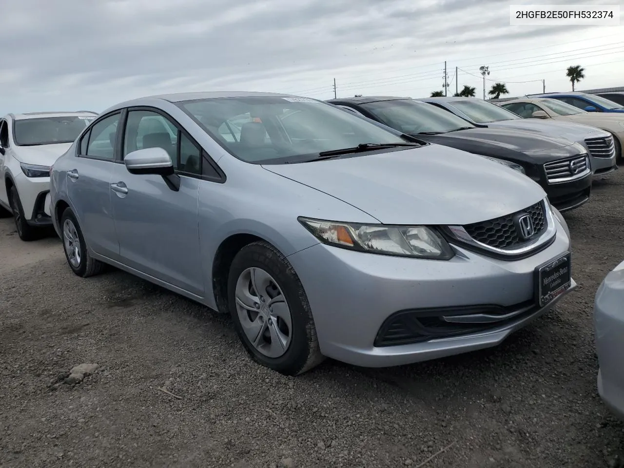 2015 Honda Civic Lx VIN: 2HGFB2E50FH532374 Lot: 74623724