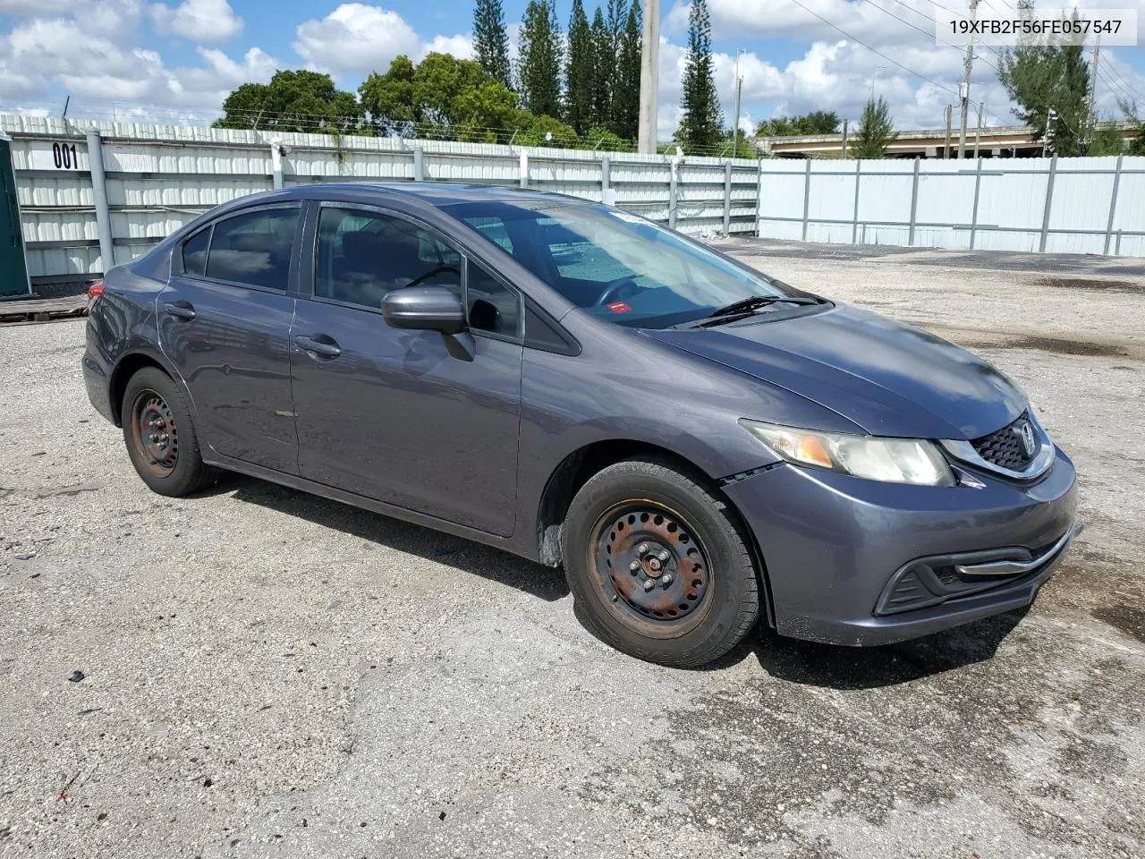 2015 Honda Civic Lx VIN: 19XFB2F56FE057547 Lot: 74656544