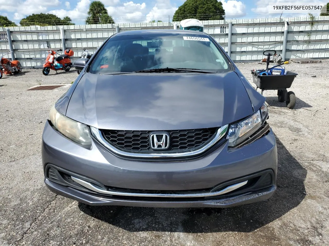 2015 Honda Civic Lx VIN: 19XFB2F56FE057547 Lot: 74656544