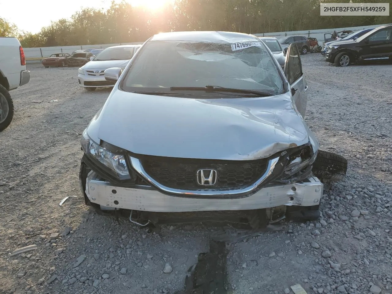 2015 Honda Civic Lx VIN: 2HGFB2F5XFH549259 Lot: 74769904