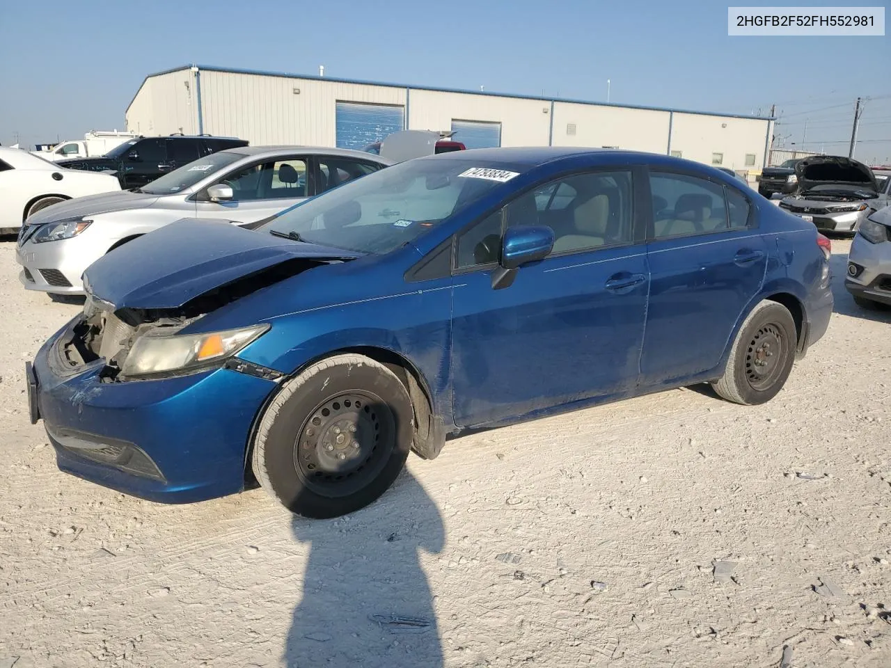 2HGFB2F52FH552981 2015 Honda Civic Lx