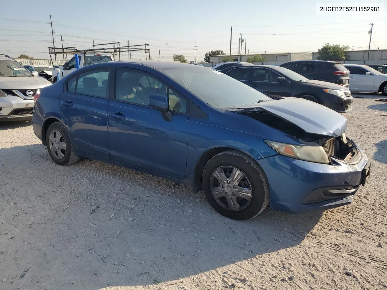 2HGFB2F52FH552981 2015 Honda Civic Lx