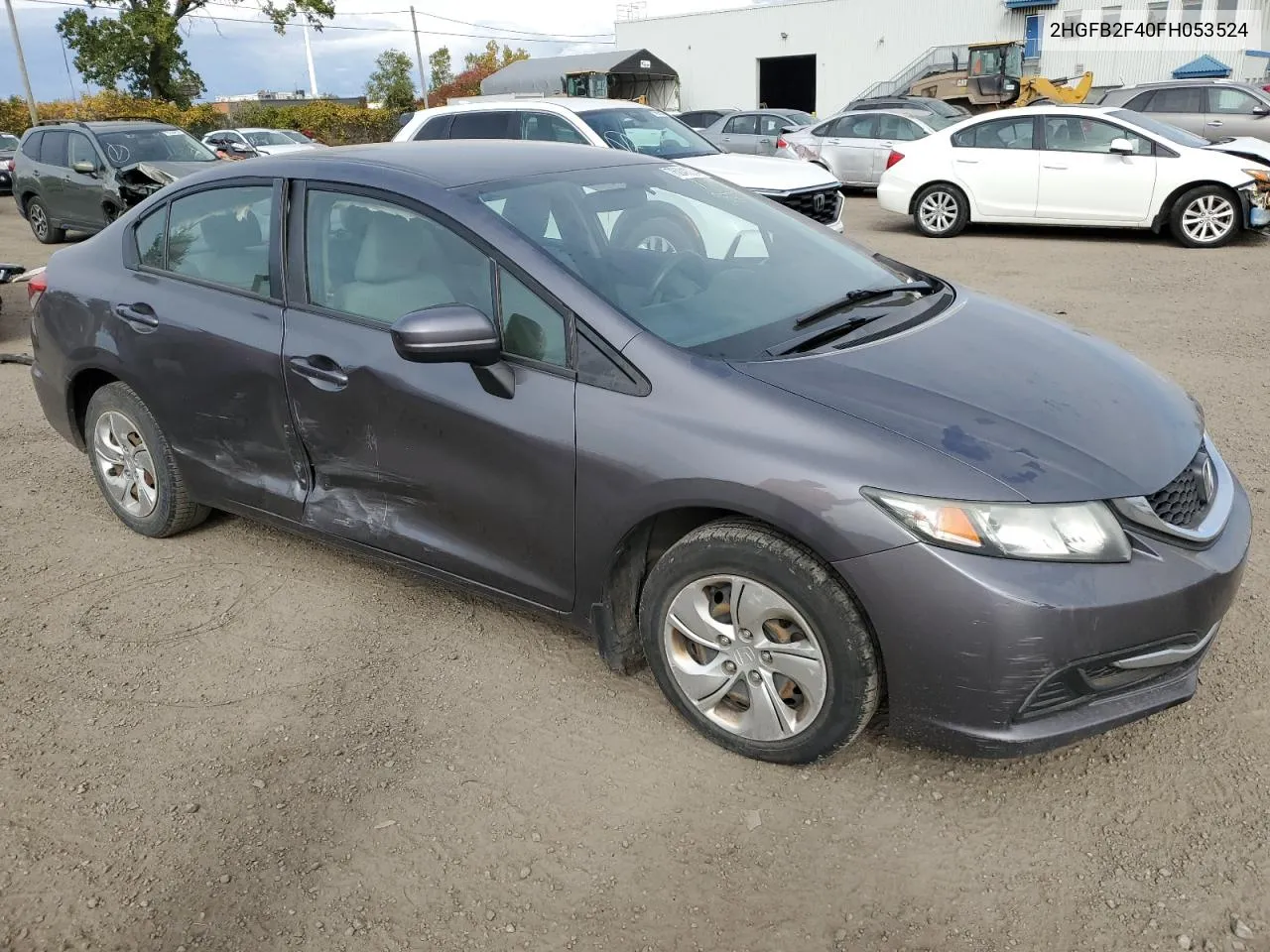 2HGFB2F40FH053524 2015 Honda Civic Lx