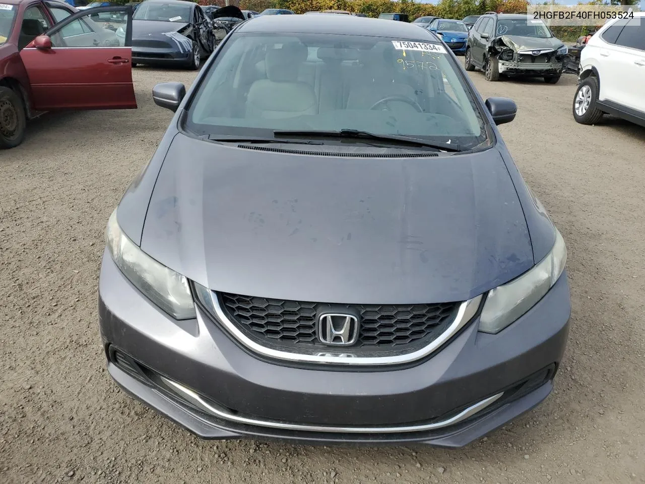 2HGFB2F40FH053524 2015 Honda Civic Lx