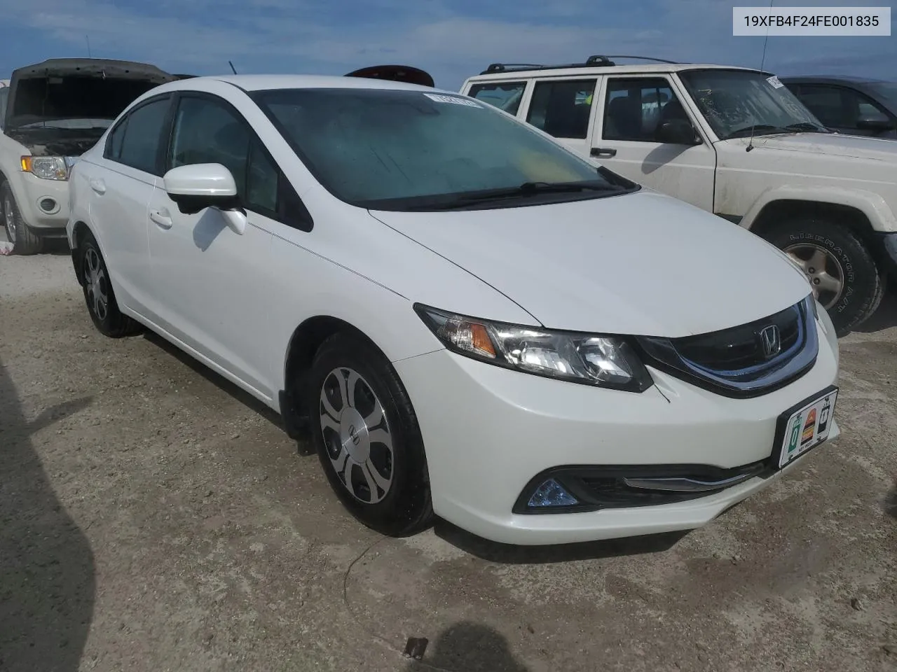 2015 Honda Civic Hybrid VIN: 19XFB4F24FE001835 Lot: 75271724