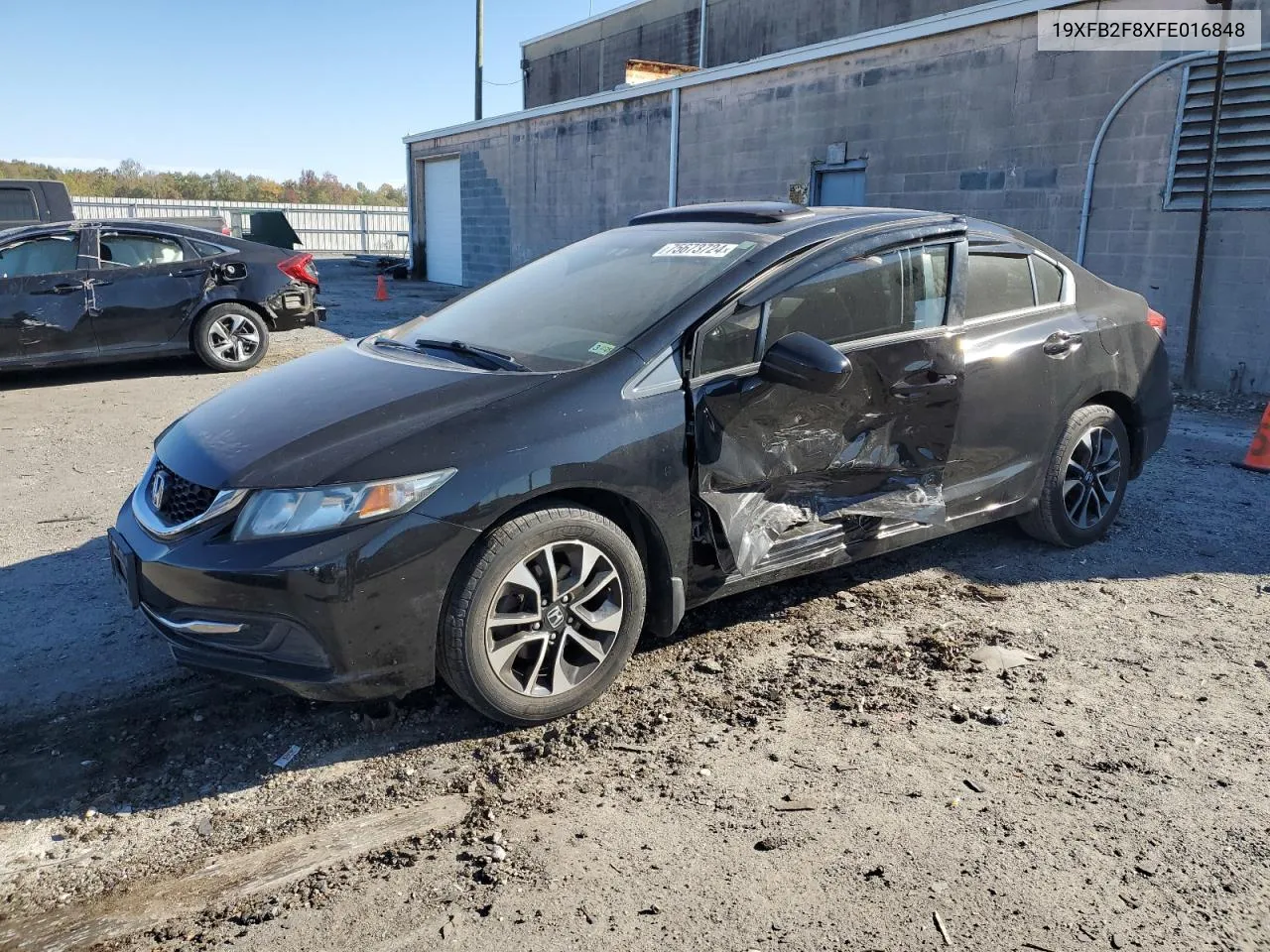 2015 Honda Civic Ex VIN: 19XFB2F8XFE016848 Lot: 75673724