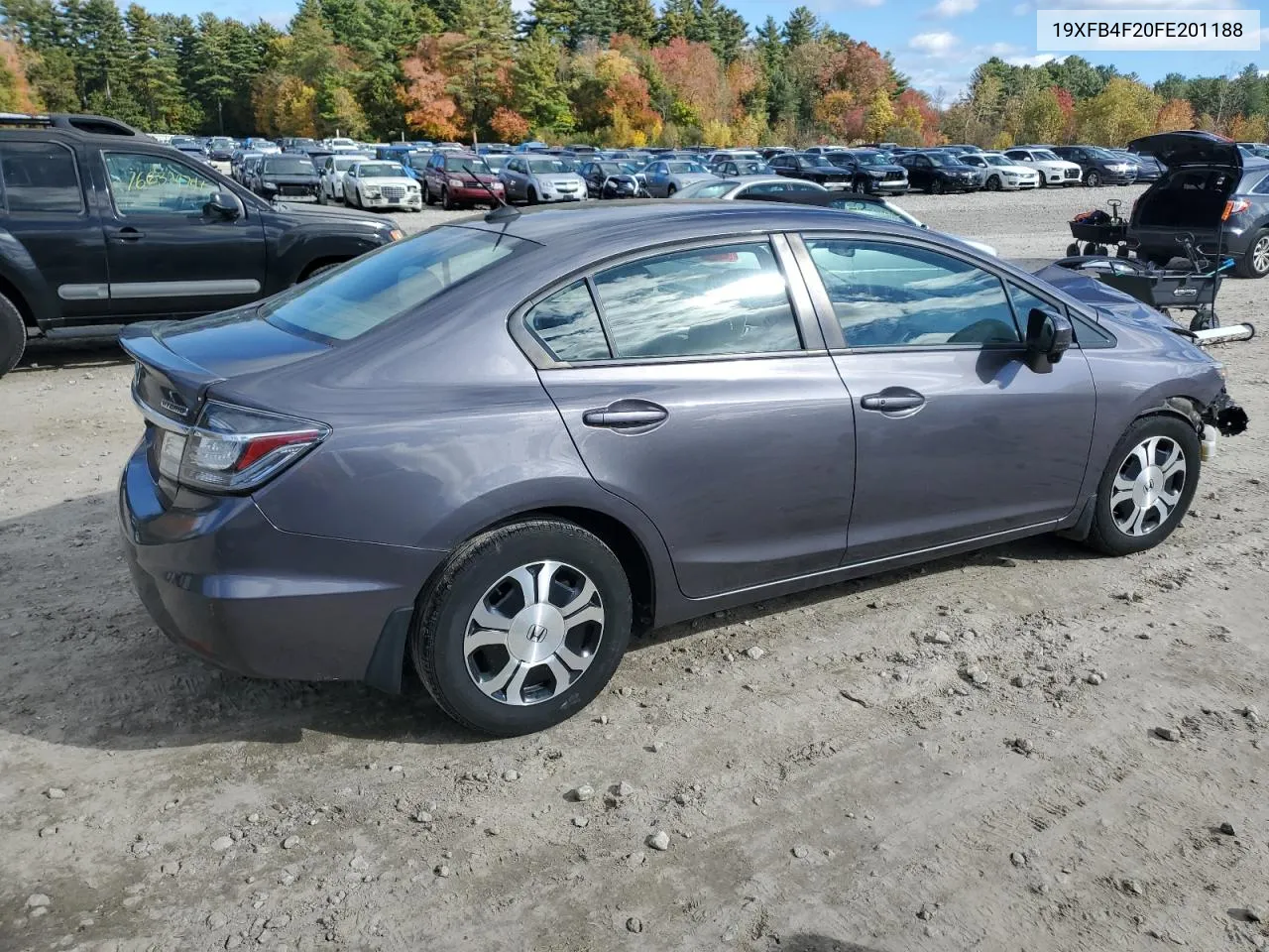 2015 Honda Civic Hybrid VIN: 19XFB4F20FE201188 Lot: 76100364