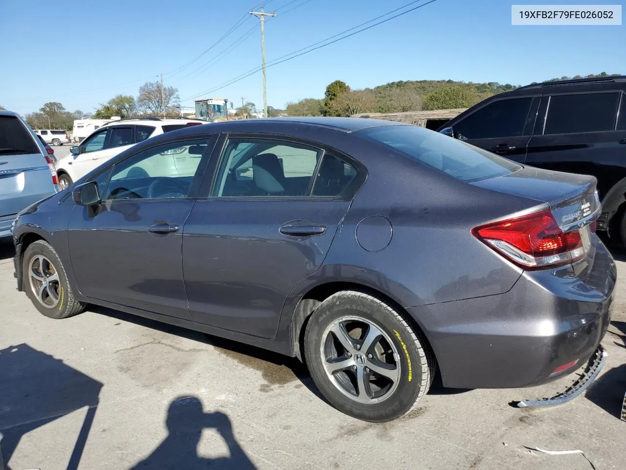 2015 Honda Civic Se VIN: 19XFB2F79FE026052 Lot: 76146004