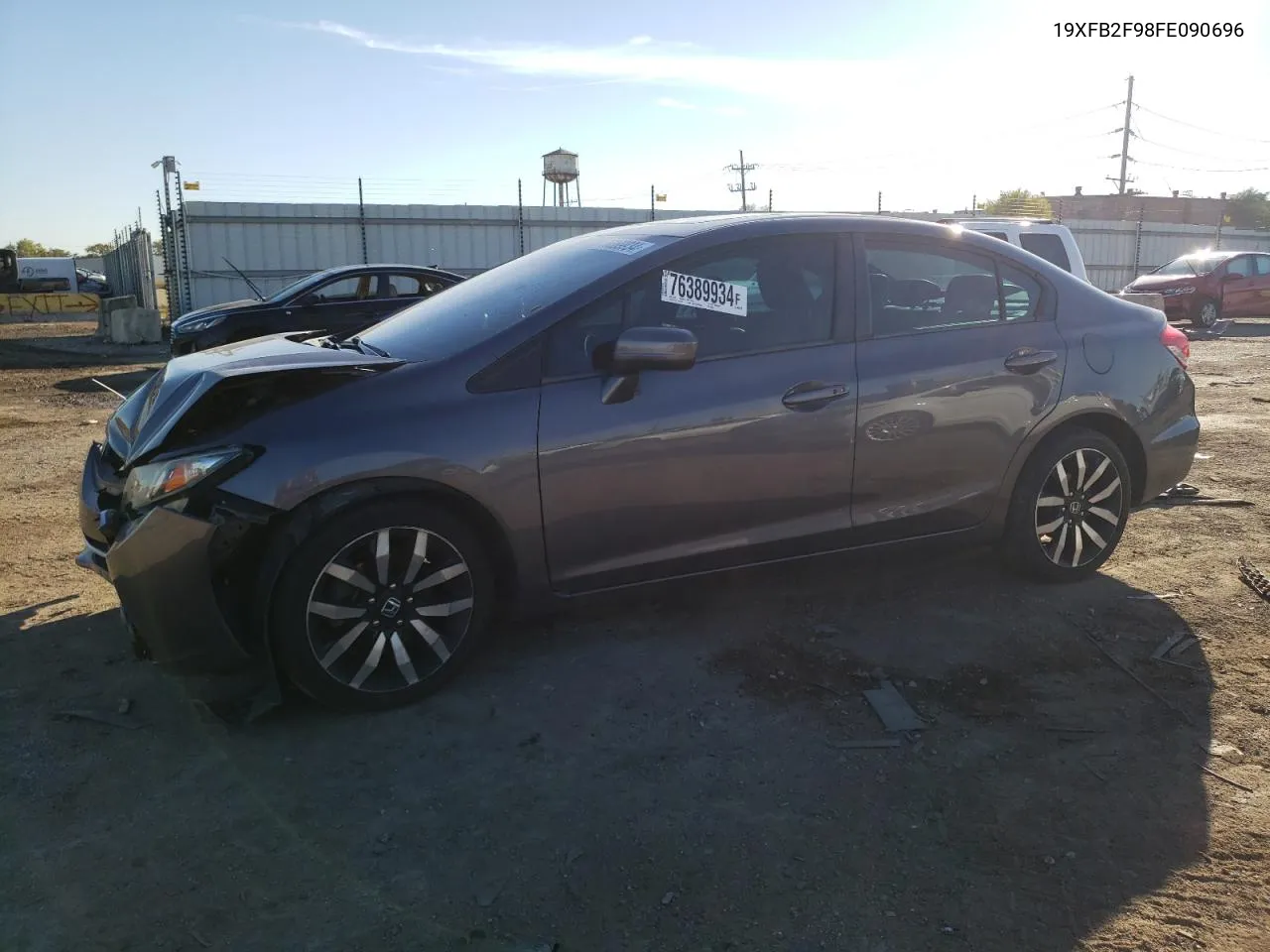 2015 Honda Civic Exl VIN: 19XFB2F98FE090696 Lot: 76389934