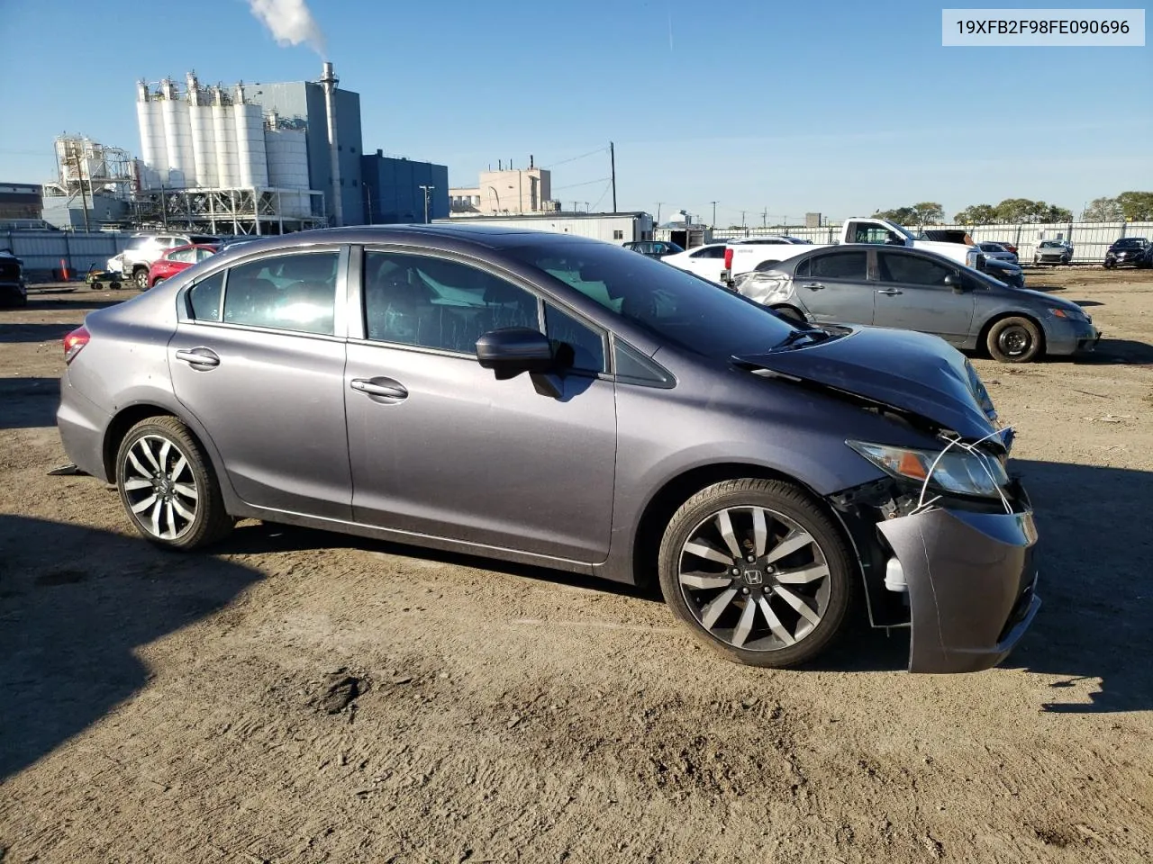 2015 Honda Civic Exl VIN: 19XFB2F98FE090696 Lot: 76389934