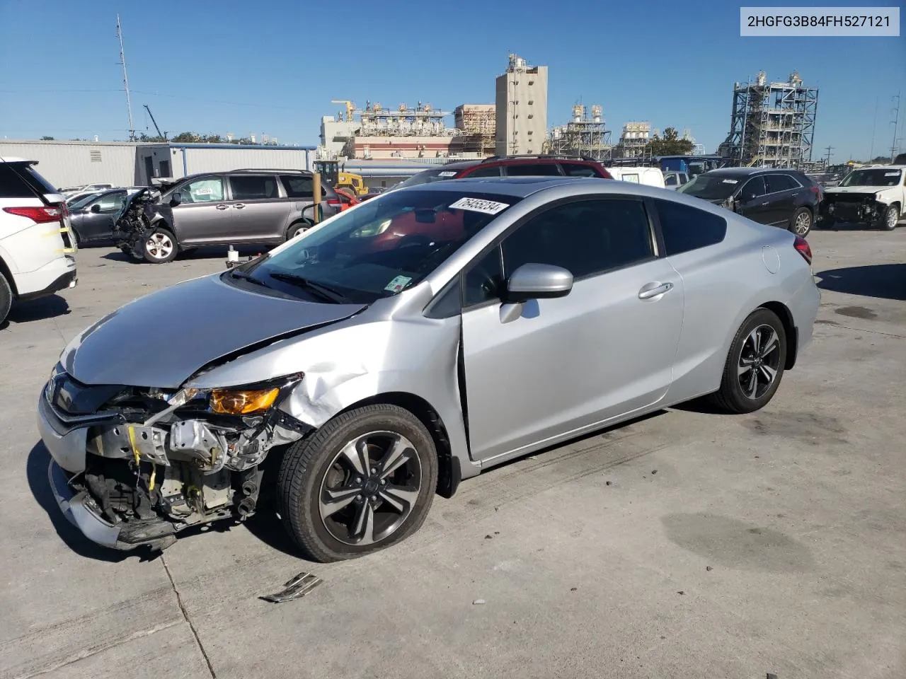 2015 Honda Civic Ex VIN: 2HGFG3B84FH527121 Lot: 76455234