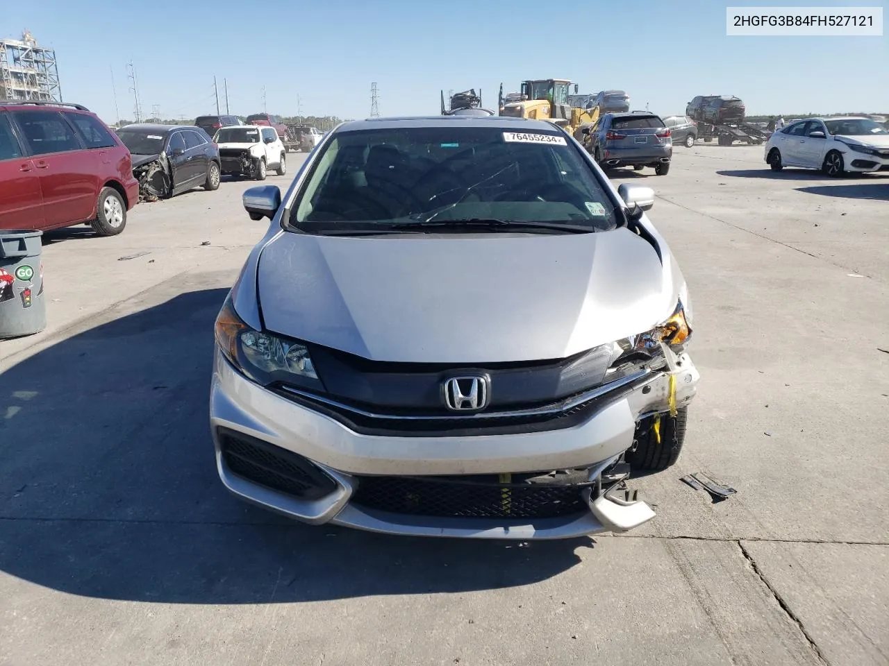 2015 Honda Civic Ex VIN: 2HGFG3B84FH527121 Lot: 76455234