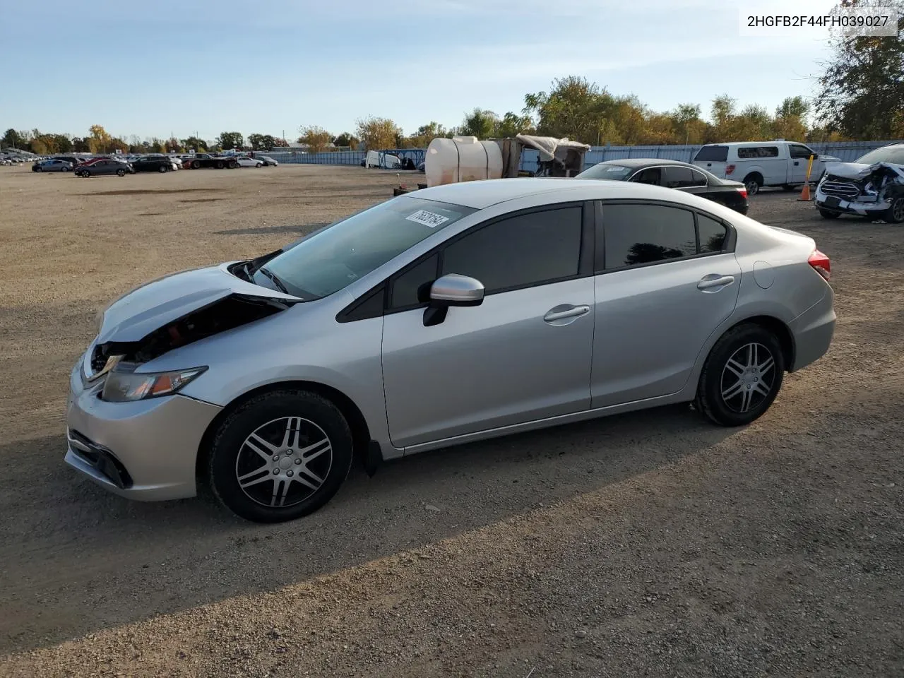 2015 Honda Civic Lx VIN: 2HGFB2F44FH039027 Lot: 76628164