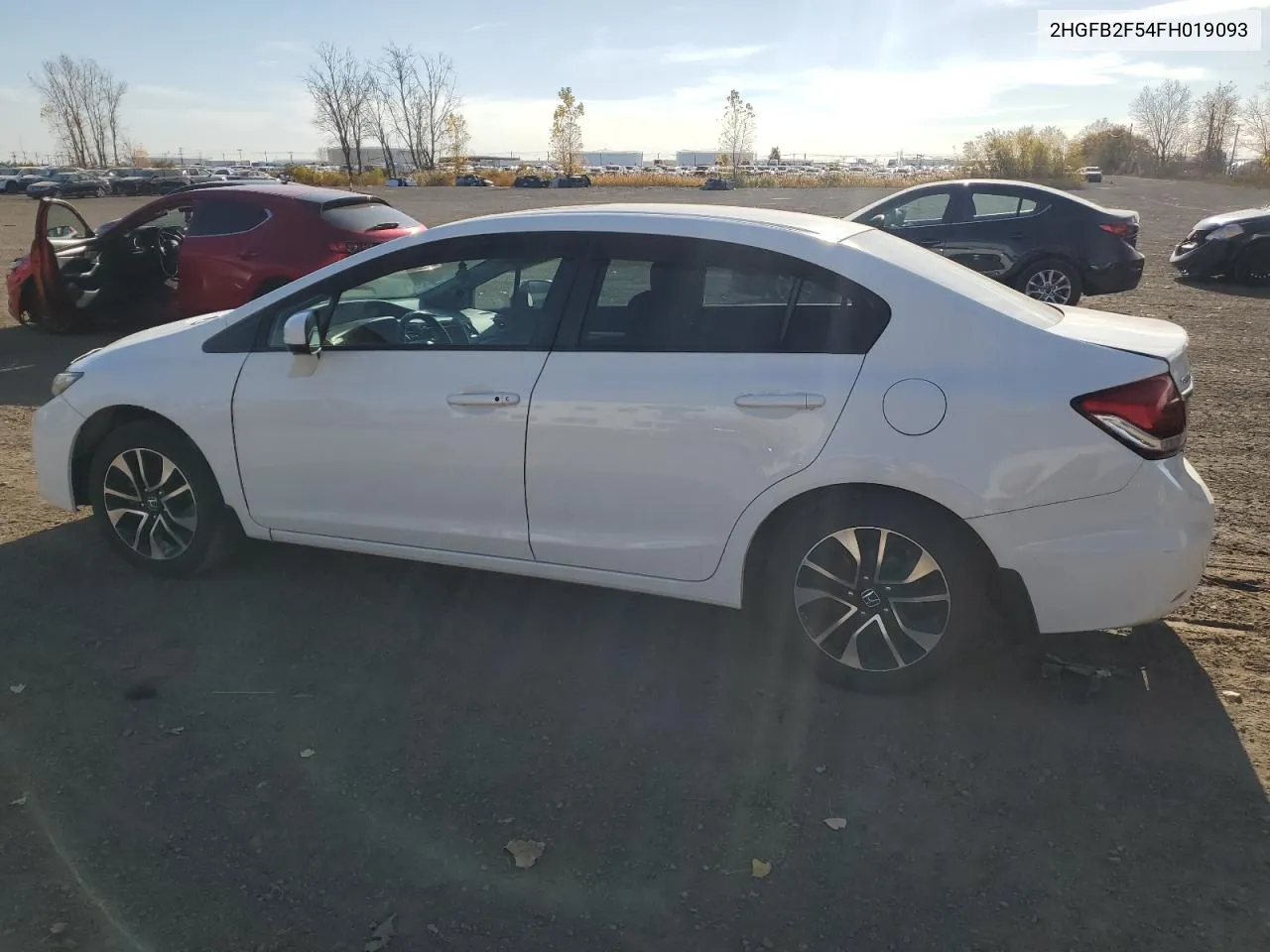 2015 Honda Civic Lx VIN: 2HGFB2F54FH019093 Lot: 77010064