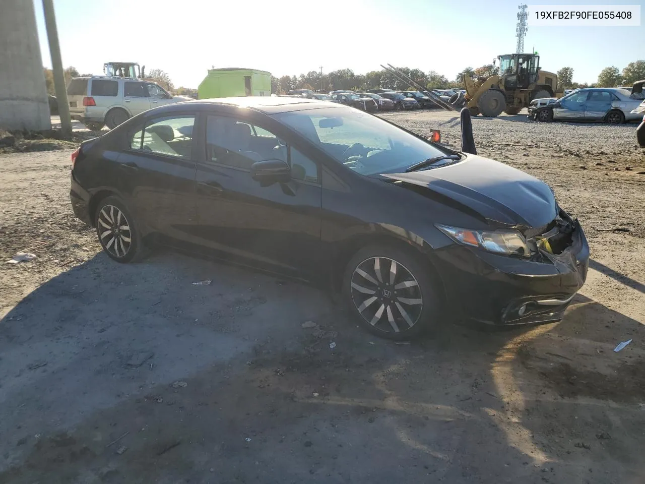 2015 Honda Civic Exl VIN: 19XFB2F90FE055408 Lot: 77042754