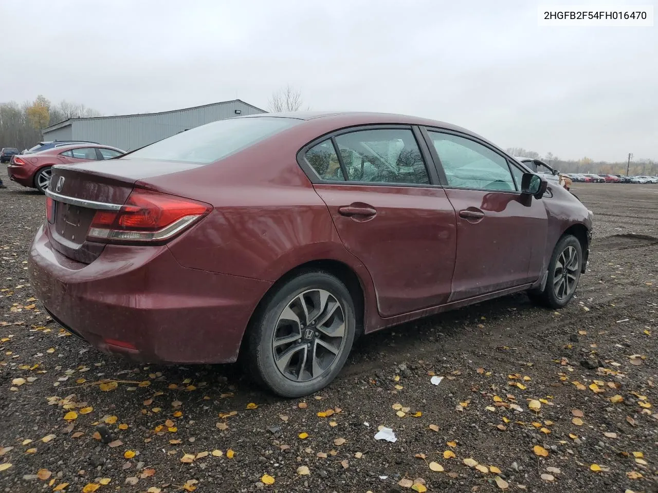 2HGFB2F54FH016470 2015 Honda Civic Lx