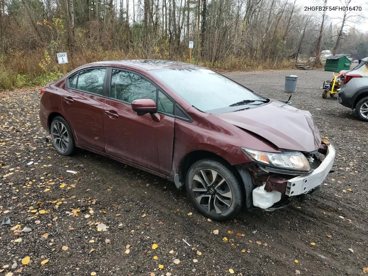 2HGFB2F54FH016470 2015 Honda Civic Lx