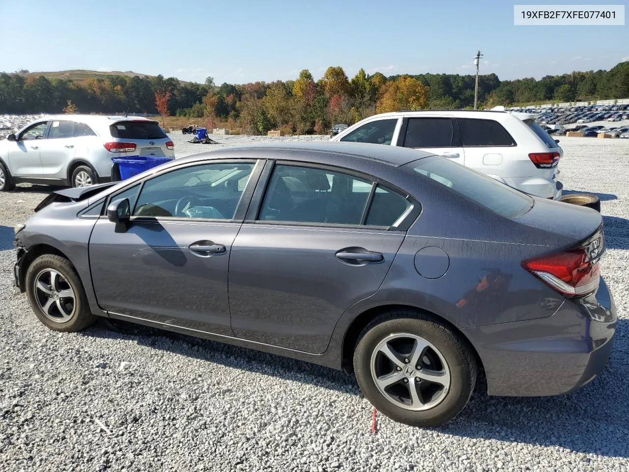 2015 Honda Civic Se VIN: 19XFB2F7XFE077401 Lot: 77103484