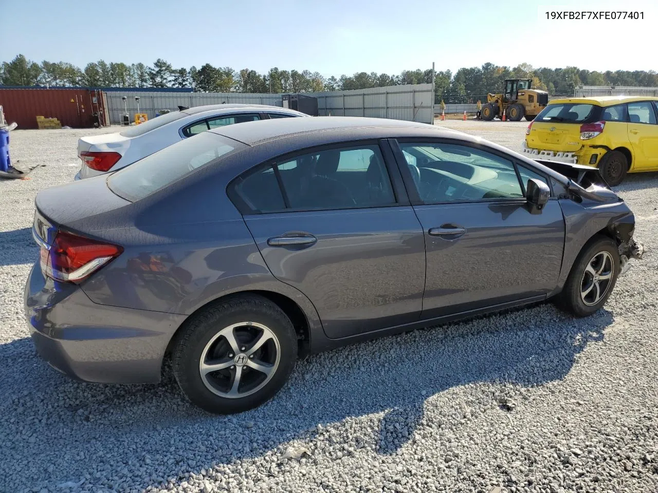 2015 Honda Civic Se VIN: 19XFB2F7XFE077401 Lot: 77103484