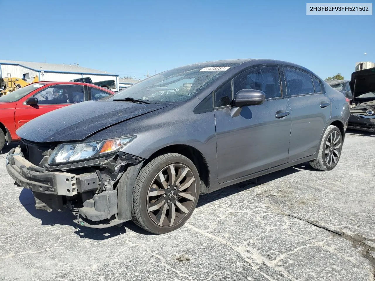 2HGFB2F93FH521502 2015 Honda Civic Exl