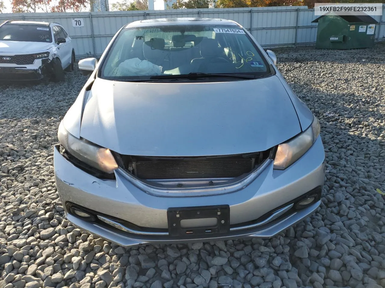 2015 Honda Civic Exl VIN: 19XFB2F99FE232361 Lot: 77547654