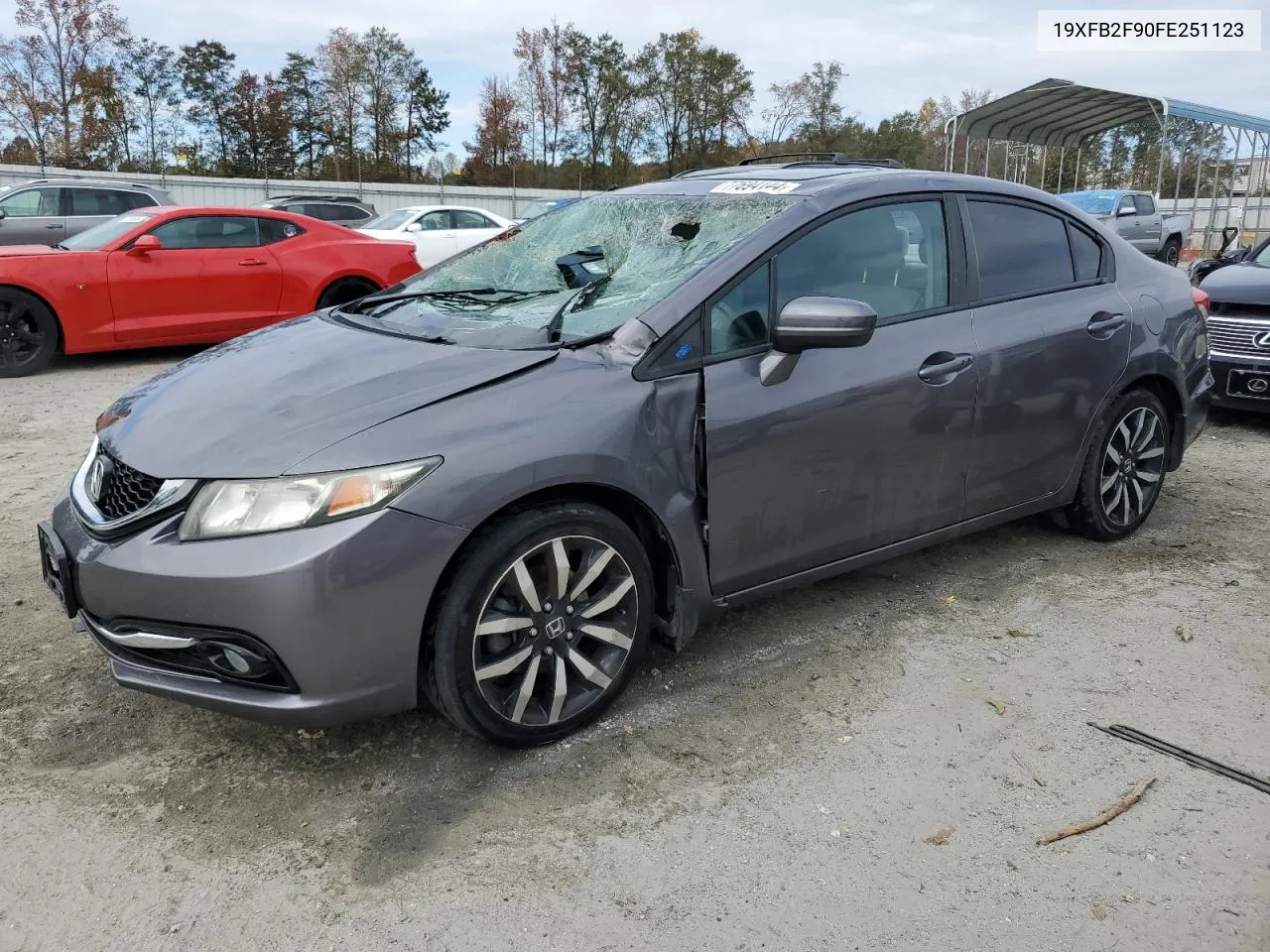 2015 Honda Civic Exl VIN: 19XFB2F90FE251123 Lot: 77694144