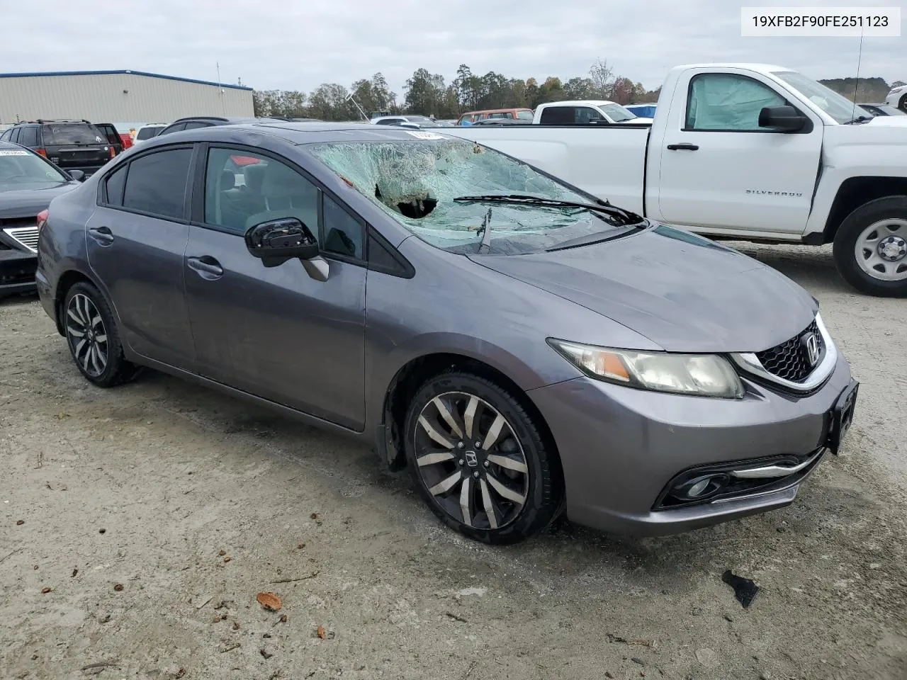 2015 Honda Civic Exl VIN: 19XFB2F90FE251123 Lot: 77694144