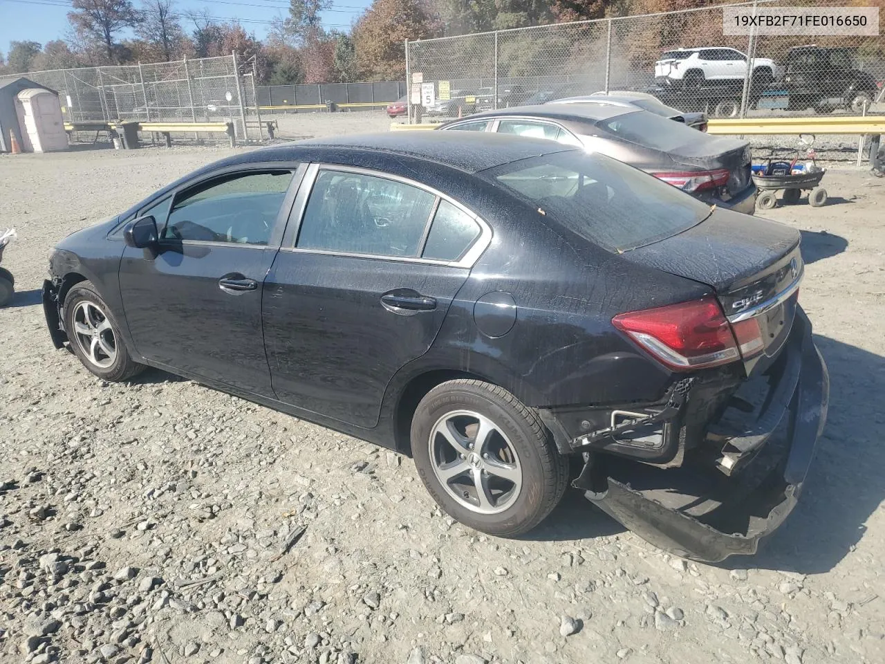 2015 Honda Civic Se VIN: 19XFB2F71FE016650 Lot: 78146324