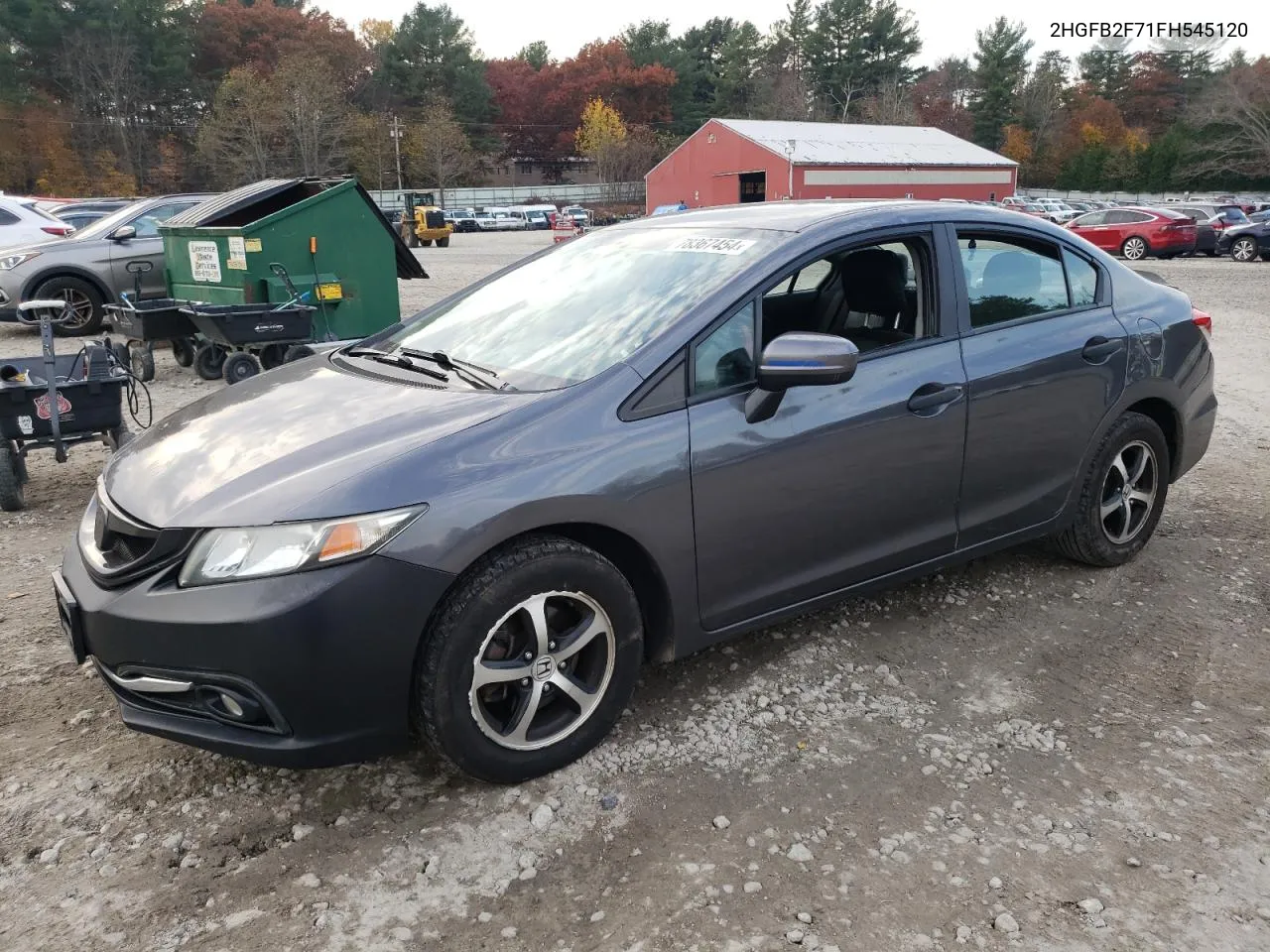 2015 Honda Civic Se VIN: 2HGFB2F71FH545120 Lot: 78367454