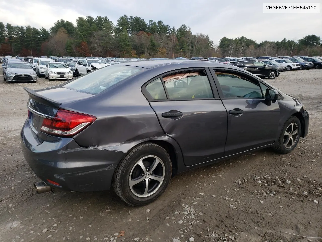 2015 Honda Civic Se VIN: 2HGFB2F71FH545120 Lot: 78367454