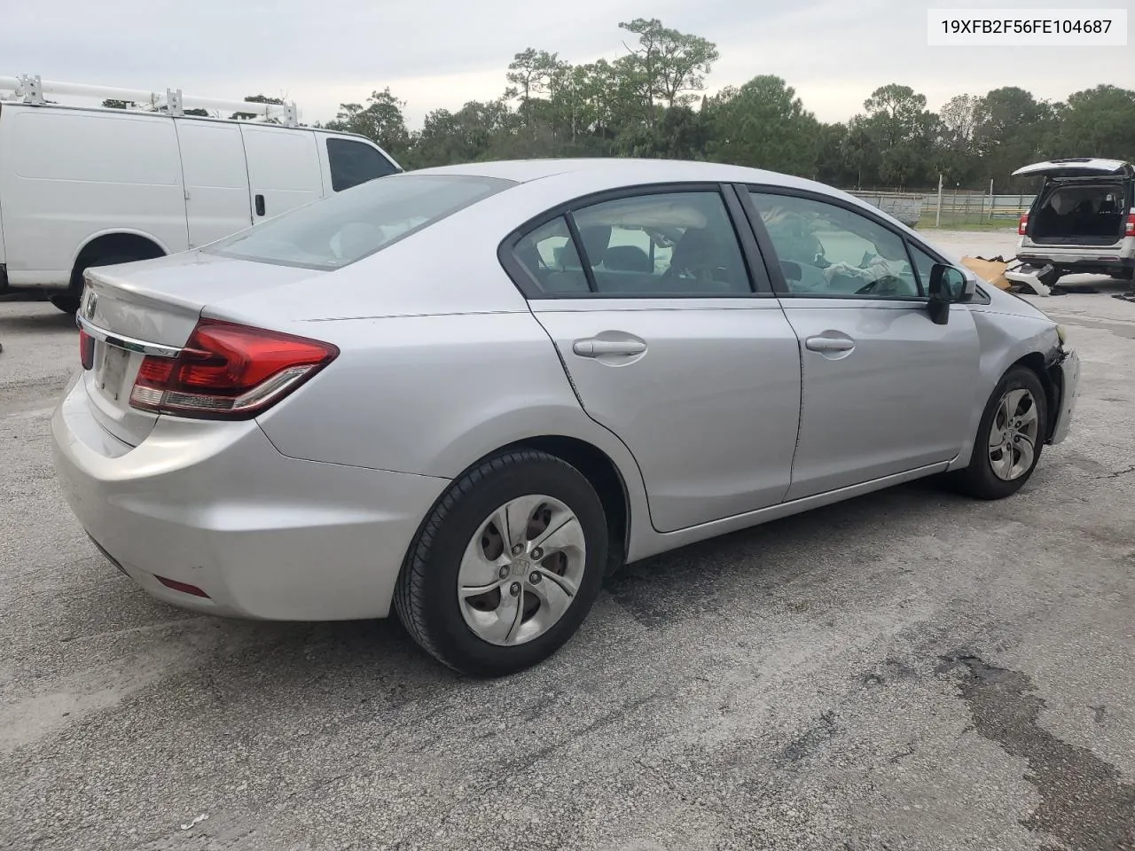 2015 Honda Civic Lx VIN: 19XFB2F56FE104687 Lot: 78408004