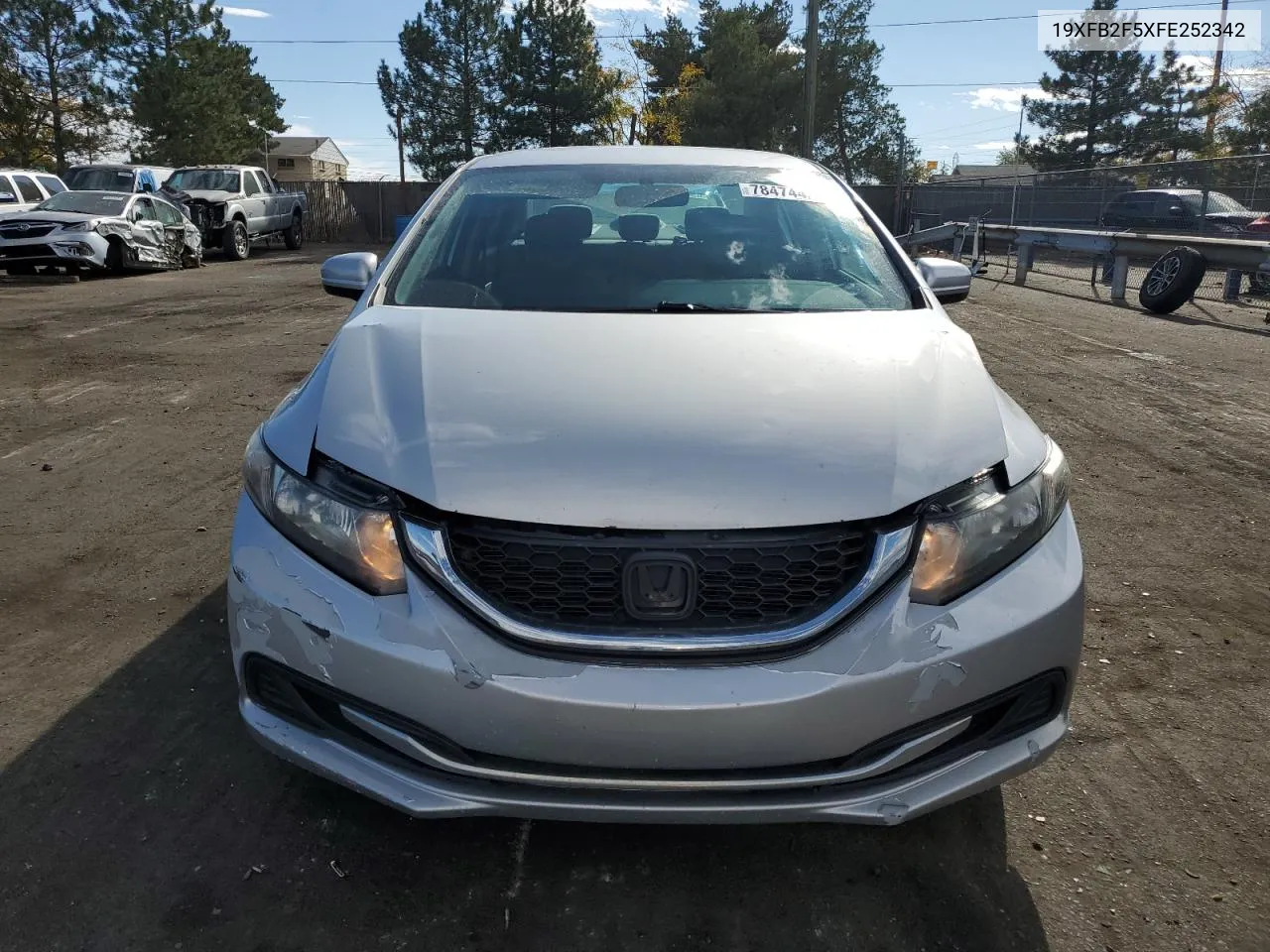 2015 Honda Civic Lx VIN: 19XFB2F5XFE252342 Lot: 78474424