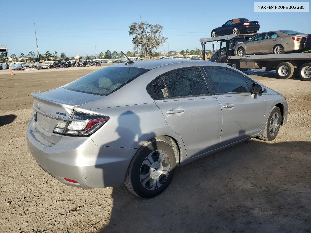 2015 Honda Civic Hybrid VIN: 19XFB4F20FE002335 Lot: 78706524