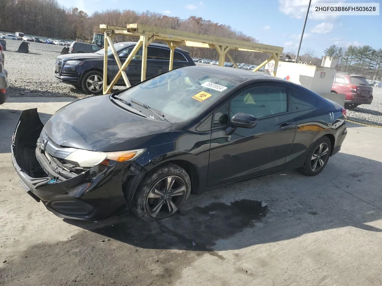 2015 Honda Civic Ex VIN: 2HGFG3B86FH503628 Lot: 78820854