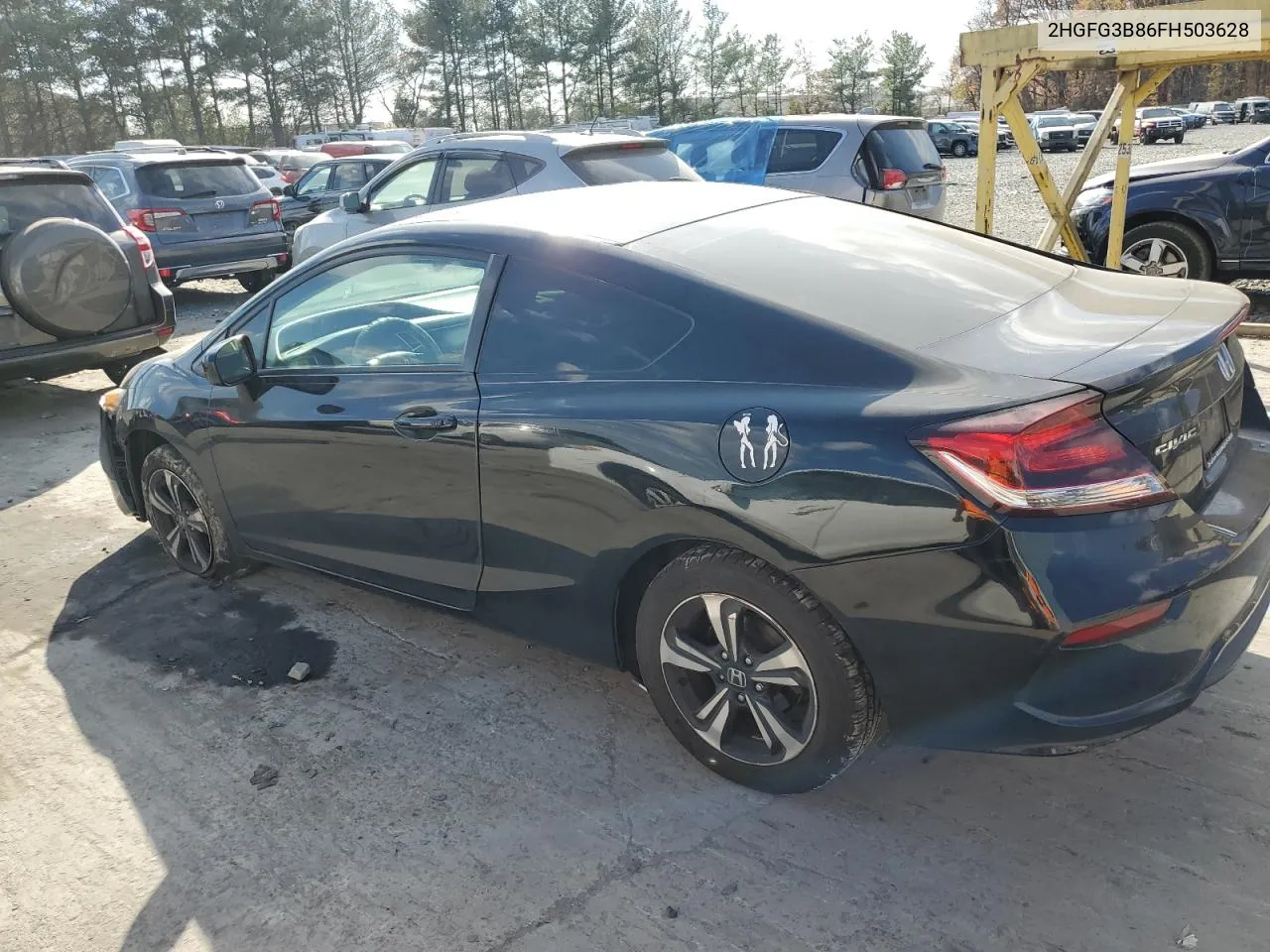 2015 Honda Civic Ex VIN: 2HGFG3B86FH503628 Lot: 78820854