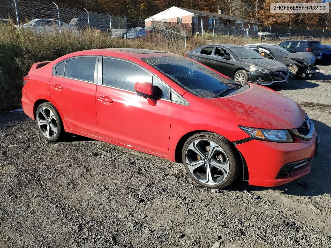 2015 Honda Civic Si VIN: 2HGFB6E55FH708990 Lot: 79123814