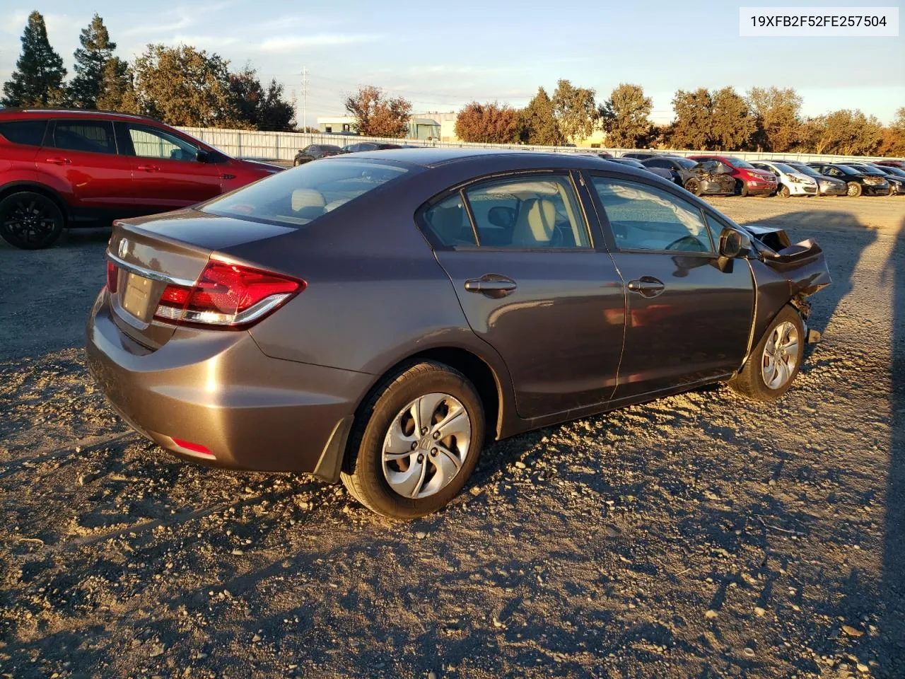 2015 Honda Civic Lx VIN: 19XFB2F52FE257504 Lot: 79258034