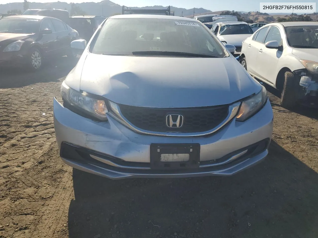 2015 Honda Civic Se VIN: 2HGFB2F76FH550815 Lot: 79345714