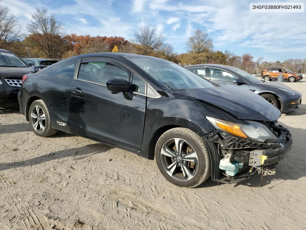 2015 Honda Civic Ex VIN: 2HGFG3B80FH521493 Lot: 79607544